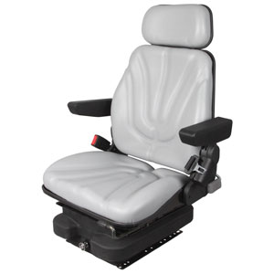 A-F10A4020 Seat, F10 Series, Low Pro Air Suspension, Gray Vinyl