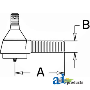 A-309523 Drag Link End, Front