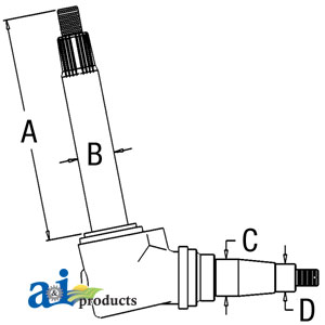 A-D9NN3105AA Spindle (RH/LH)