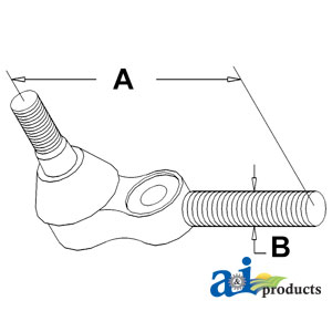 A-182519M91 Tie Rod, Inner (RH)