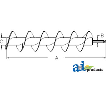 A-AH226068 Auger, Folding Horizontal Unloading; Inner