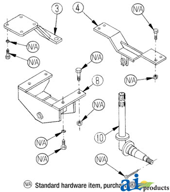 A-3521 Spindle, (check dimensions on a previous page)