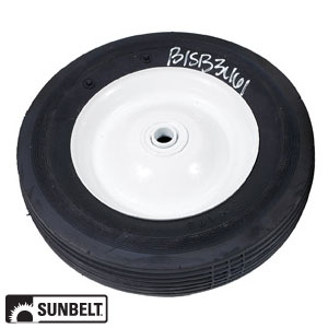 A-B1SB3461 WHEEL-DECK, 8X1.75, RIBBED, STEEL-WHILE