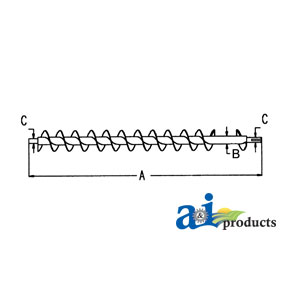 A-AH202881 Auger, Tank Cross, Rear