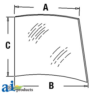A-L58953 Glass, Windshield, Upper (RH)