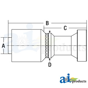 A-CAT-16-16-W (HW-CAT) Caterpillar Flange Head - Straight