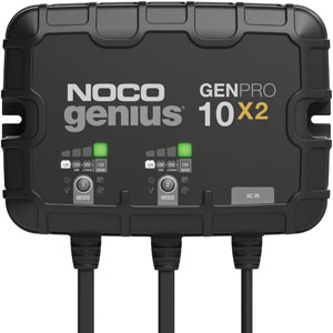 A-GENPRO10X2 NOCO Battery Charger; Onboard, 2-Bank 20A