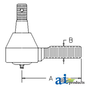A-66711-56550 Tie Rod End, LH Thread