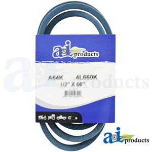 A-A64K Aramid Blue V-Belt (1/2" X 66" )