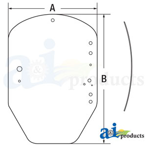 A-T312628 Glass, Windshield; Standard Duty