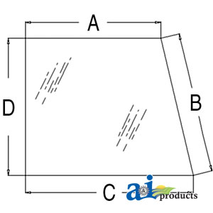 A-70573642 Glass, Rear, Side (RH/LH)