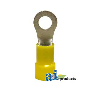 A-R23 Ring Terminal, Insulated, Wire Size 12-10, Stud Size #10, 10 Pk