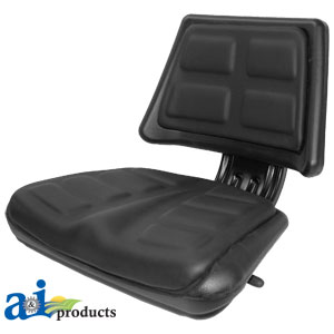 A-T110BL Seat, Universal w/ Trapezoid Back, BLK
