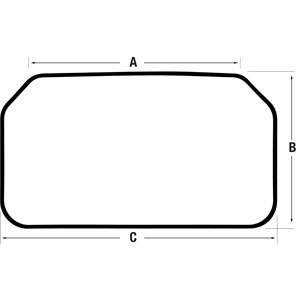 A-6717874 Glass, Rear Window