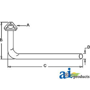 A-522584M92 Exhaust Pipe