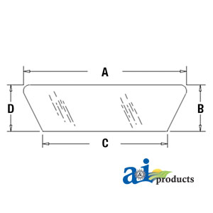 A-D5NN9442014B Glass, Rear, Lower