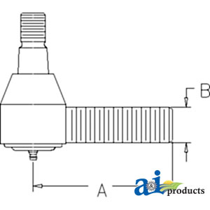 A-107291AS Tie Rod, Short (RH Thread)