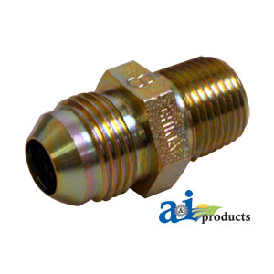 A-43C21 Straight Solid Male JIC X Male NPT Adapter