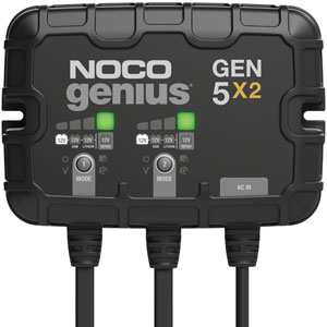 A-GEN5X2 NOCO Battery Charger; Onboard, 2-Bank 10A
