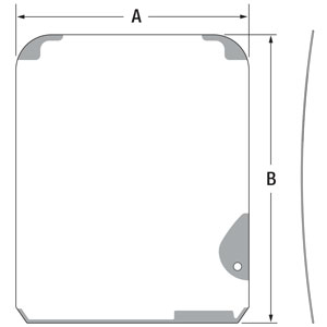 A-FYA00018907 Glass, Cab, Upper Front