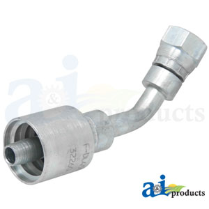 A-F-DL4506-10-16-W Din Light 24° Seat 45° Female Swivel O-Ring