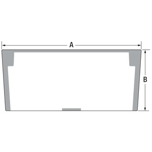 A-AT436958 Glass; Front Windshield