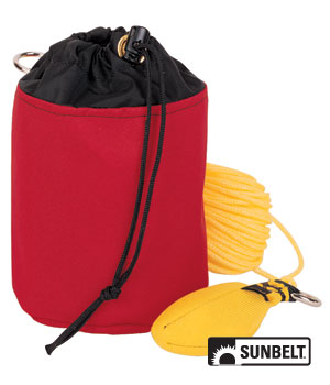 A-B1AB0807140 THROWLINE BAG-4"X6"-150'-RED