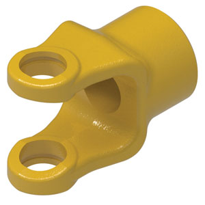 A-800-6832 Implement Yoke, 51mm Round Bore, w/ 13mm Keyway & Setscrew