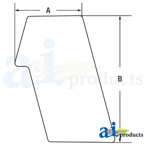 A-6691001 Glass, LH Rear Stationary