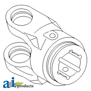 A-W097133 Inboard Yoke, used w/ S4 & S4GA Profile Tubing