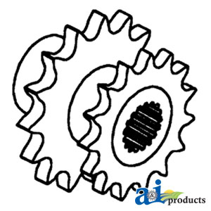 A-AH93152 Sprocket, Walker & Shoe Drive