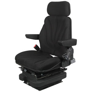 A-F10A4030 Seat, F10 Series w/ Isolator, Low Pro Air Suspension, Black Cloth