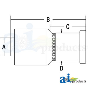 A-C61-16-16-W (HW-C61) Code 61 Flange Head - Straight