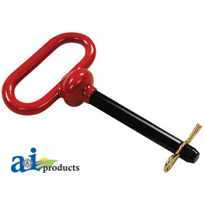 A-HP102 Hitch Pin, Red Handled 5/8" x 4