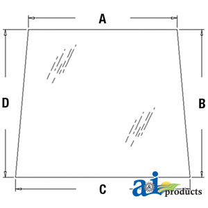 A-3G710-70510 Glass, Windshield, Upper