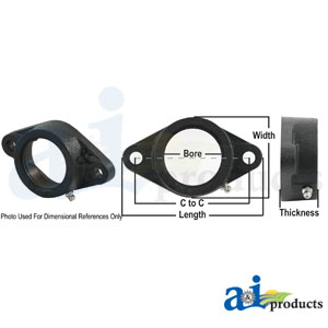A-8H307 Housing, 2 Bolt Flange (Import)