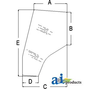 A-3805643M1 Glass, Door (LH) - Tinted