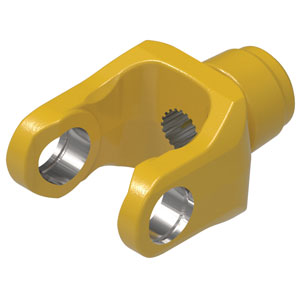 A-101-6921 Yoke, 1 3/8" - 21 Spline w/ Safety Slide Lock