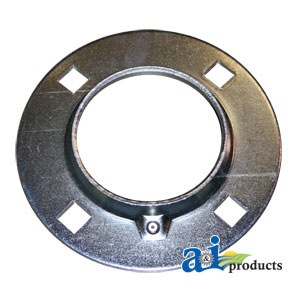 A-F4Z85-I Flange Half, Bearing; Re-Lubricatable 4 Bolt Round W/ Zerk