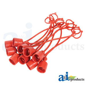 A-C211017 Dust Cap, 1/2", Red (10 pkg)