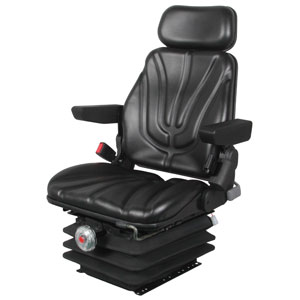 A-F10M6115 Seat, F10 Series, Mechanical Suspension, Black Vinyl