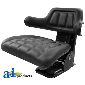 A-WF222BL Flip-Up Seat, Wrap Around Back, BLK