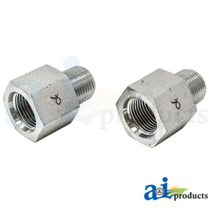 A-43A19 Straight Solid Male NPT X Female ORB Adapter, 2 pack