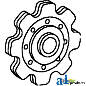 A-573399 Sprocket, Lower Idler Gathering Chain