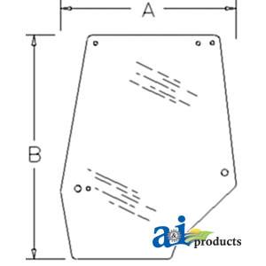 A-248724A1 Glass, Door, Upper (LH)