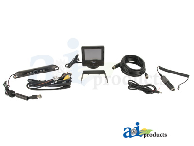 A-CC35M1C CabCAM Wired 3.5" Digital Color Video System w/ License Plate Mount Camera