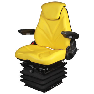 A-F20A7055 Seat, F20 Series w/ Isolator, Air Suspension, Yellow Vinyl