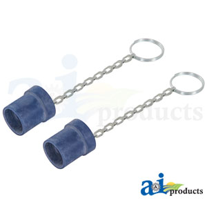 A-5209-4 Dust Cap w/Chain, 1/2" (2 pkg)