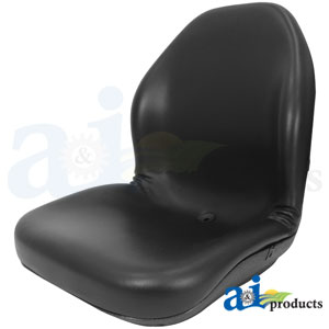 A-LGT125BL Seat, Lawn & Garden, UTV, Tractor, Skidsteer, Black Vinyl