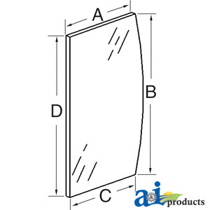 A-109131C2 Glass, Windshield, Lower (LH)